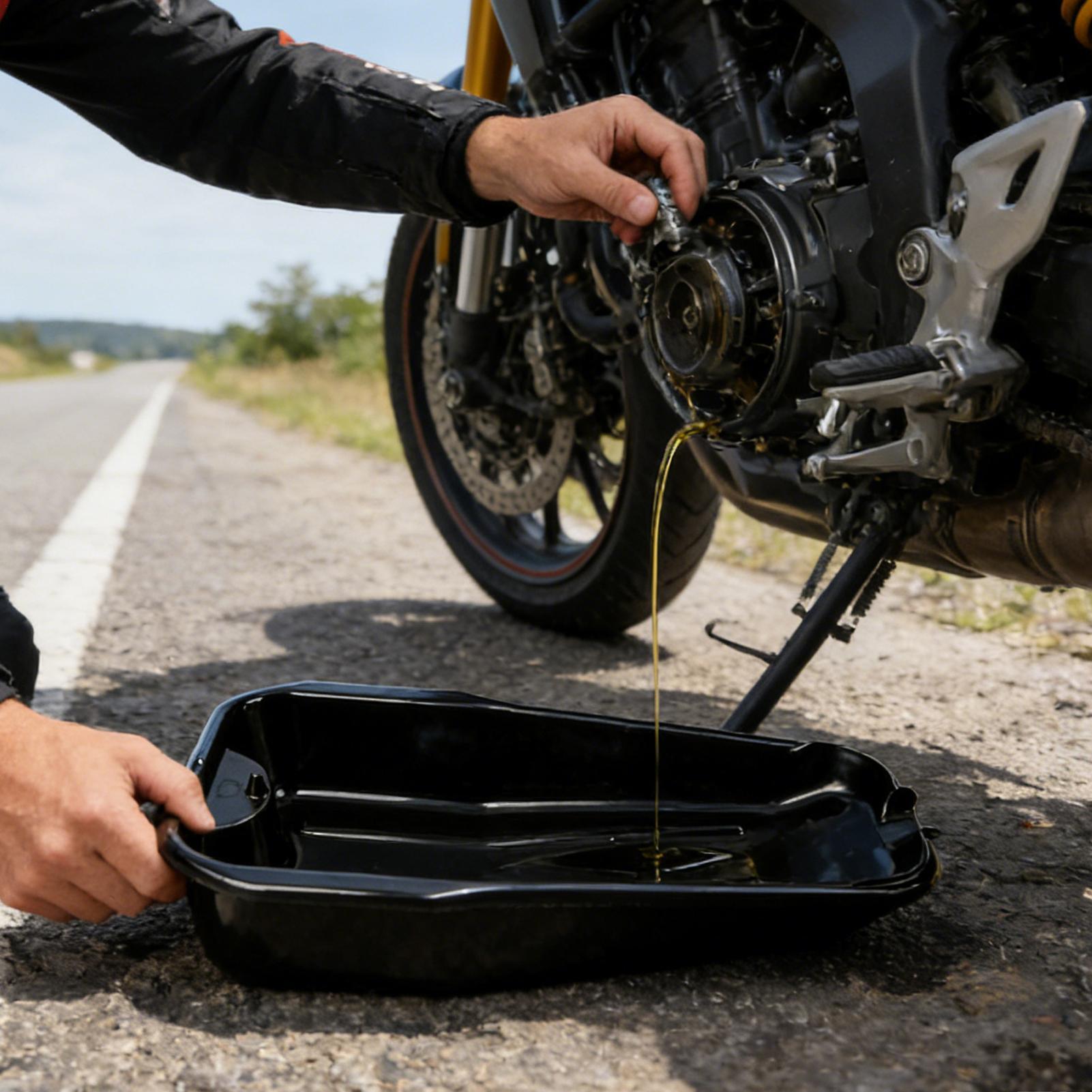 Oil Drain Tank - Motorcycle Oil Drain Pan Large Capacity