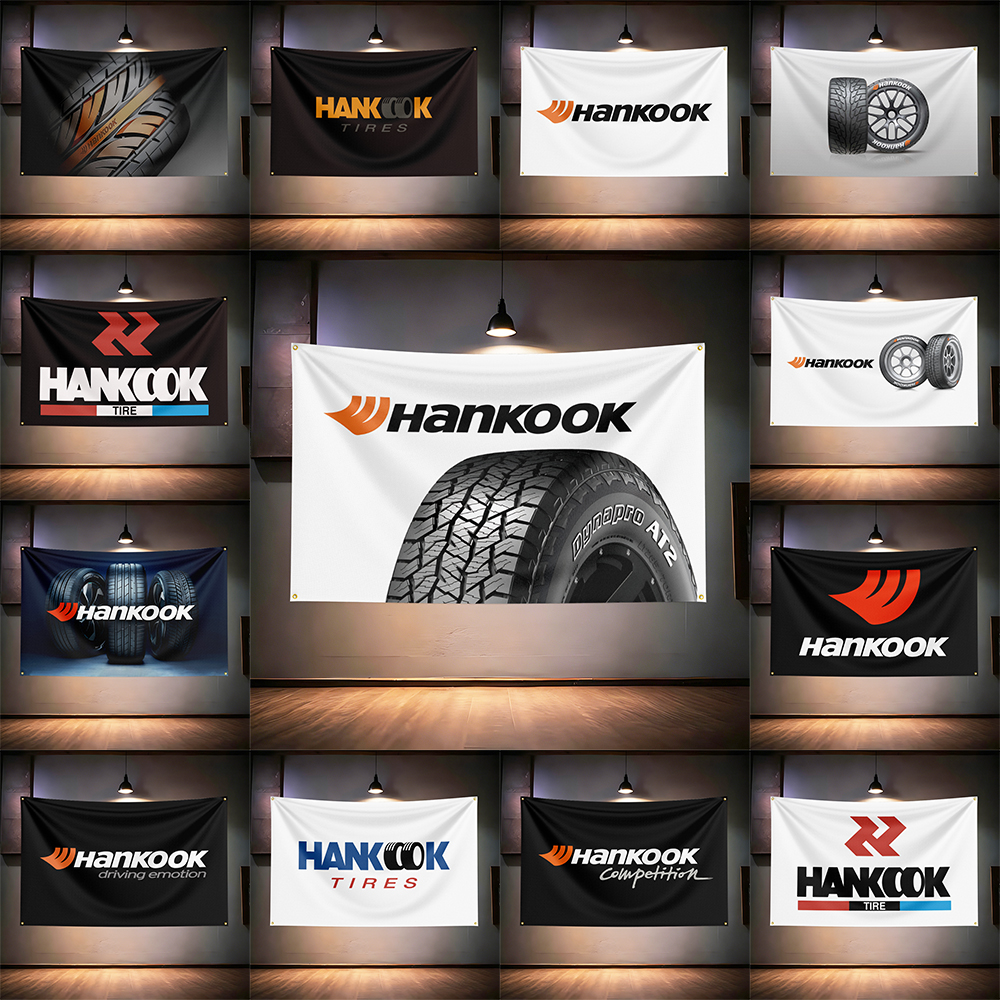 Han-kooks Tires Flag 3x5ft 90x - Auto Repair Shop Banners review and price