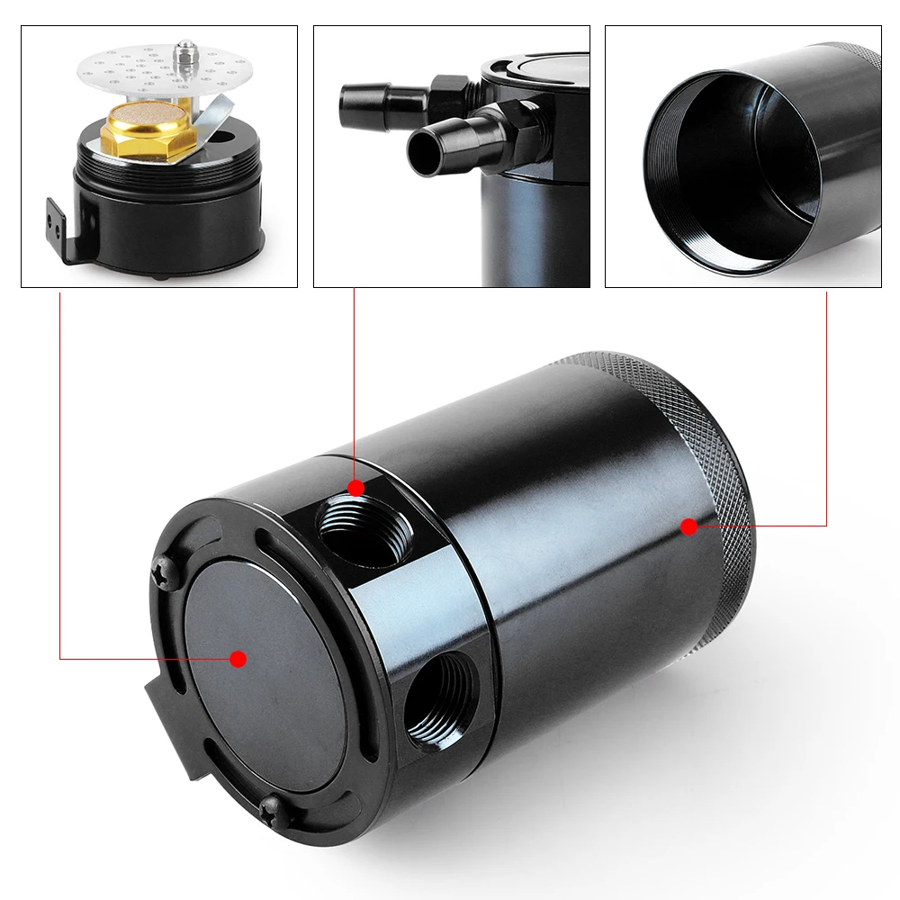 Oil Catch Can Baffled Aluminum - Oil Drain Tank review and price