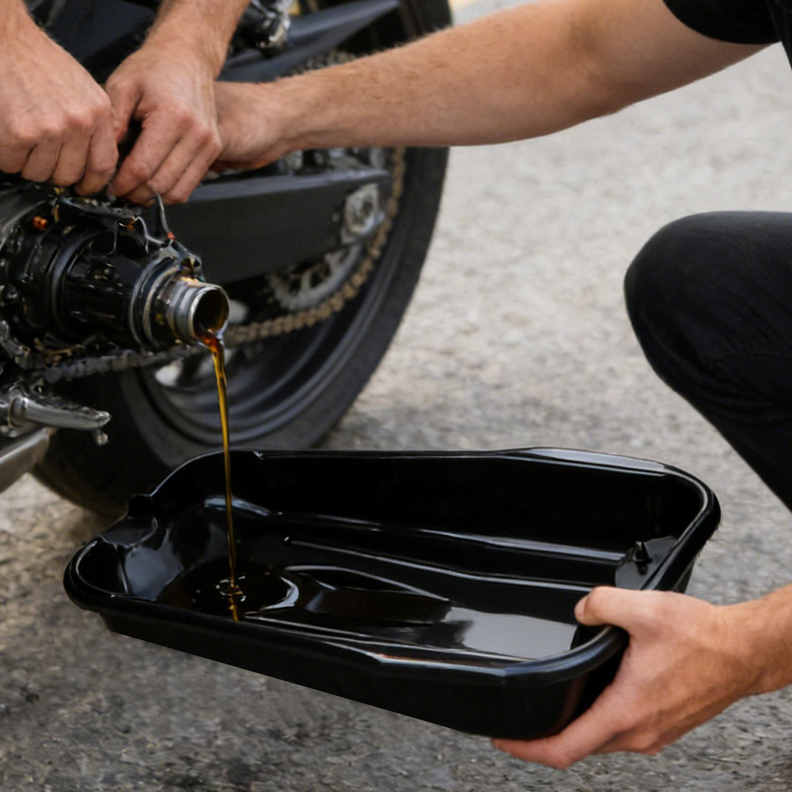 Motorcycle Oil Drain Pan Large - Oil Drain Tank review and price