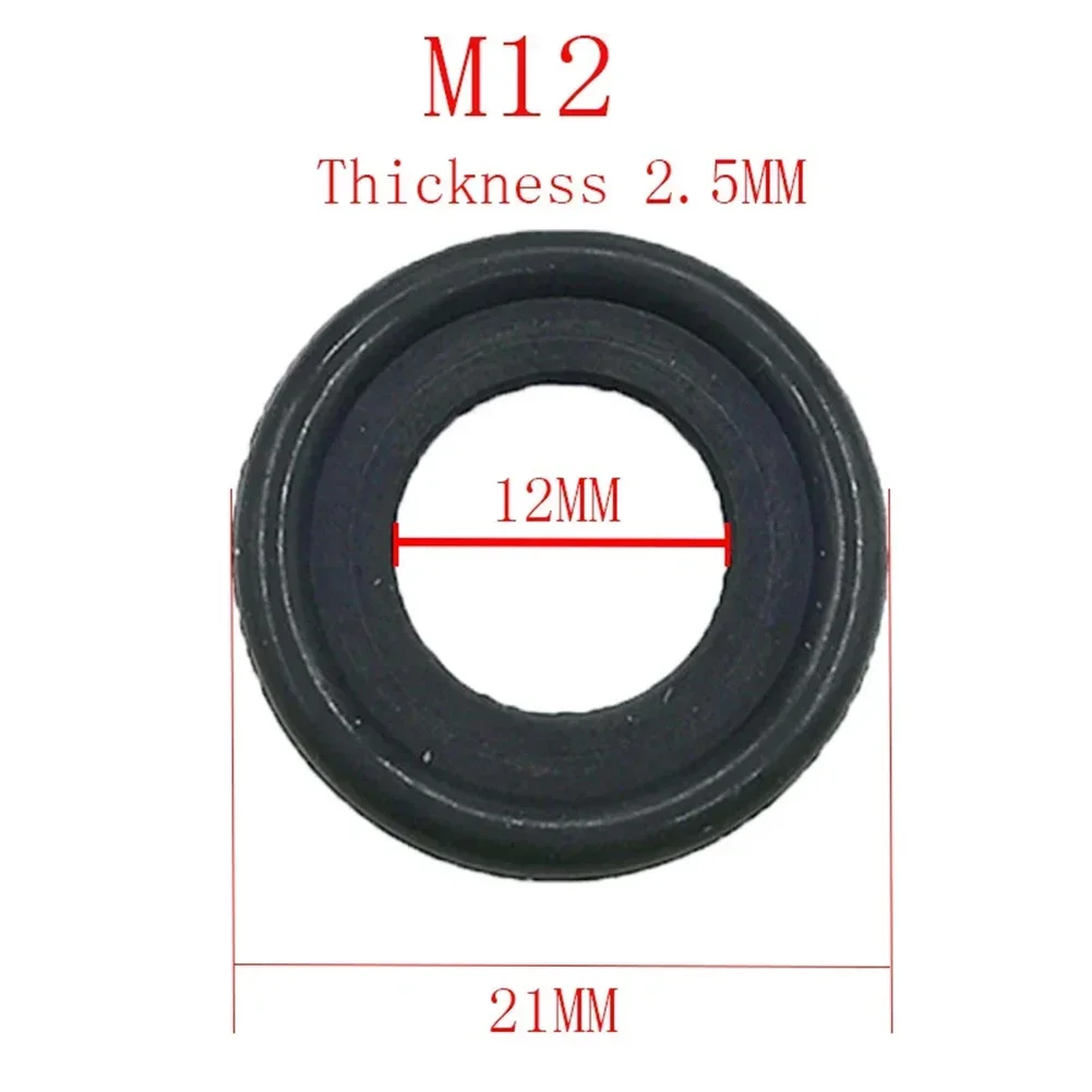 10Pcs M12 Washer Seal Black Ru - Oil Drain Tank review and price