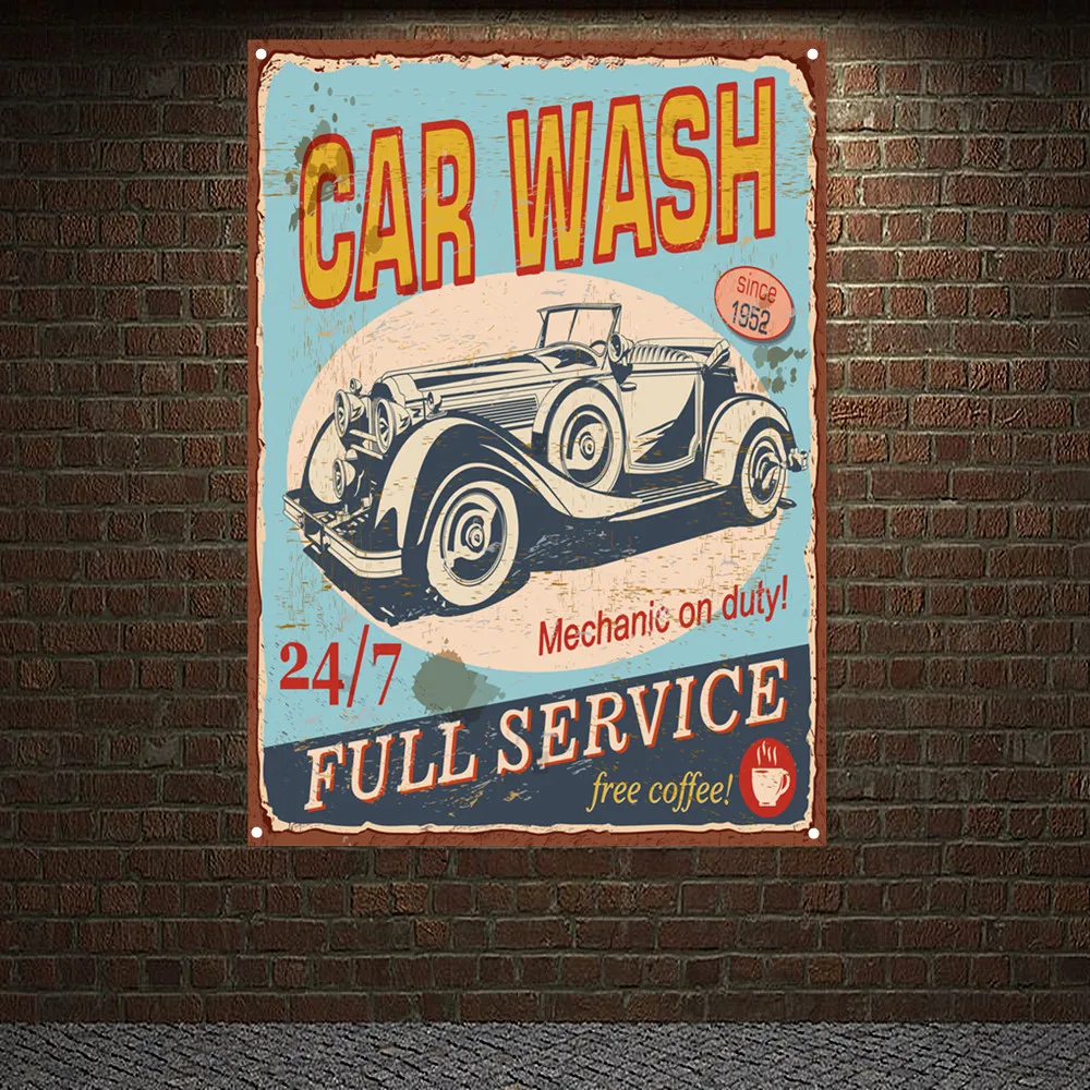 Vintage CAR Wash Full Service  - Auto Repair Shop Banners review and price