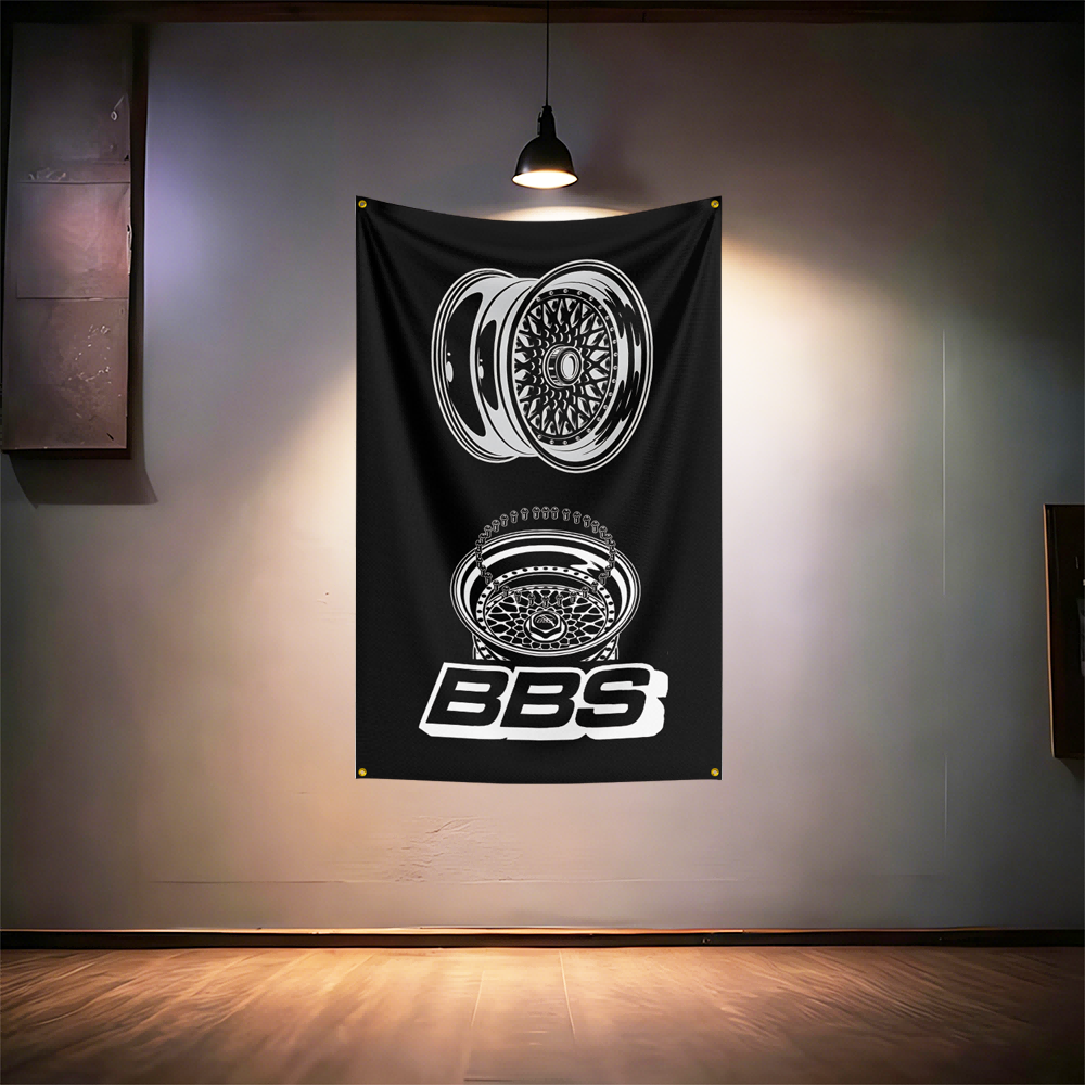 B-B-Ss Wheel Fans Flag 3x5ft 9 - Auto Repair Shop Banners review and price
